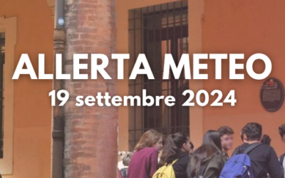 Allerta Meteo – Scuole Secondarie – sospensione delle lezioni di giovedì 19 settembre